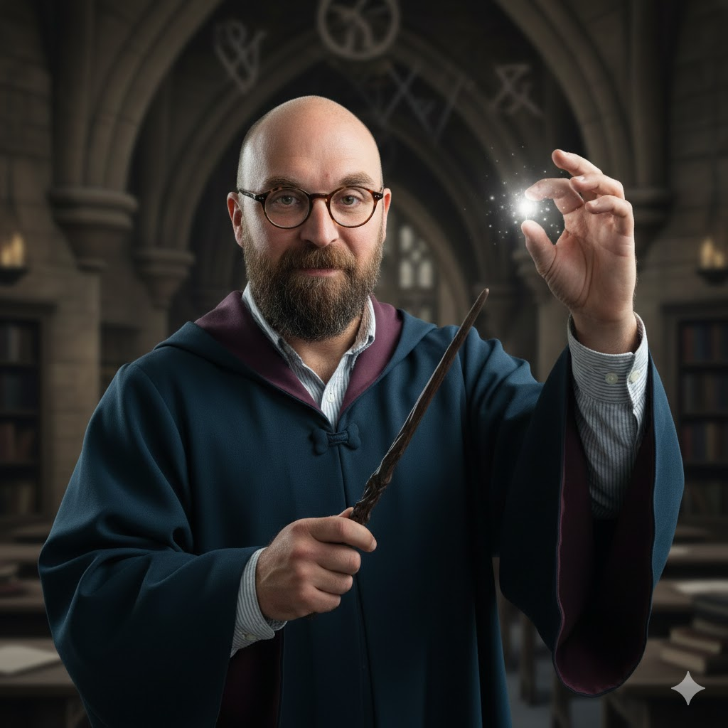 FX dans une affiche de campagne au thème wizard.